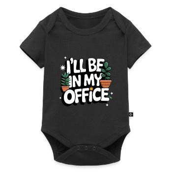 Gardener Garden Plants Gardening - Baby Premium short-sleeve bodysuit - black - Front