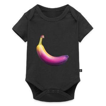 Banane - Baby Premium Kurzarmbody - Schwarz - Vorne