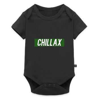Chillax saying humor sloth chilling gift - Baby Premium short-sleeve bodysuit - black - Front