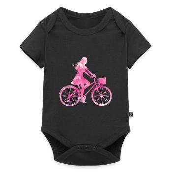 cyclist - Baby Premium short-sleeve bodysuit - black - Front