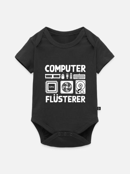 Computerflüsterer Informatiker Nerd Geek Für - Baby Premium Kurzarmbody - Schwarz