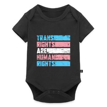 Trans Droits de l’homme LGBT Transgenres - Body à manches courtes Premium Bébé - noir - Devant