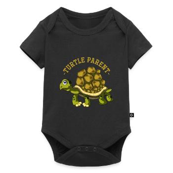 Pet Gift Animal Motif Turtle - Baby Premium short-sleeve bodysuit - black - Front