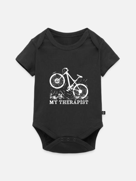 Dirt Jumping Bike - Baby Premium Kurzarmbody - Schwarz