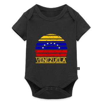 Venezuela Flag - Baby Premium short-sleeve bodysuit - black - Front