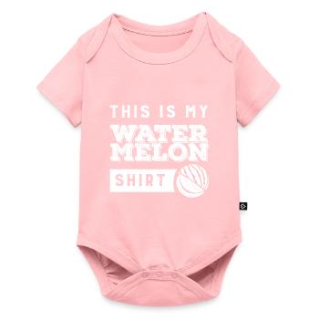 Watermelon Design Tropical Summer Fruits - Baby Premium short-sleeve bodysuit - rose - Front