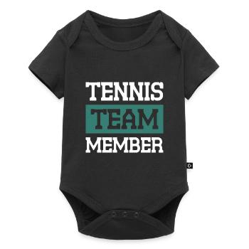 Équipe de tennis - Body à manches courtes Premium Bébé - noir - Devant