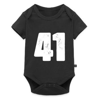 41 Maillot numéro - Body à manches courtes Premium Bébé - noir - Devant