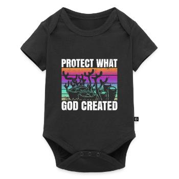 Protect Gods Creation Coral Reefs Ocean Nature - Baby Premium short-sleeve bodysuit - black - Front
