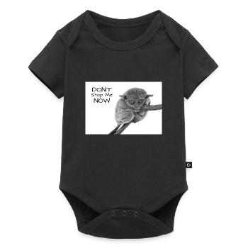 Tarsier Koboldmaki - Baby Premium Kurzarmbody - Schwarz - Vorne