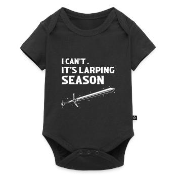 Citation Larper pour les jeux de rôle GN et fantastiques - Body à manches courtes Premium Bébé - noir - Devant