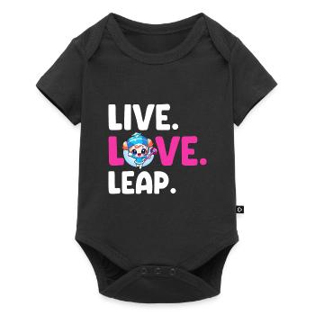 Stocktanz Design für Stabtänzerin - Baby Premium Kurzarmbody - Schwarz - Vorne