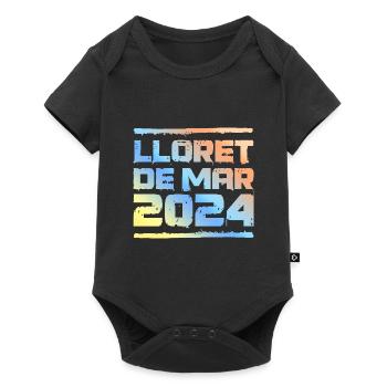 Lloret De Mar 2024 Bunt - Baby Premium Kurzarmbody - Schwarz - Vorne