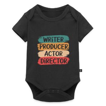 Filmmaker Film Director Cinematographer Film - Baby Premium short-sleeve bodysuit - black - Front