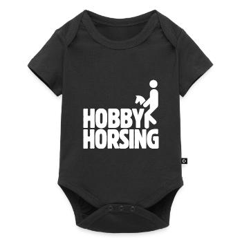 Hobby Horsing - Hobby Cheval - Equitation - Cadeau - Body à manches courtes Premium Bébé - noir - Devant