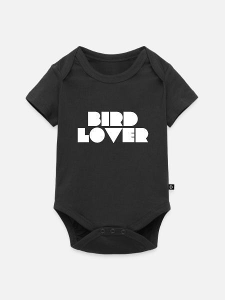 Vogelliebhaber - Baby Premium Kurzarmbody - Schwarz