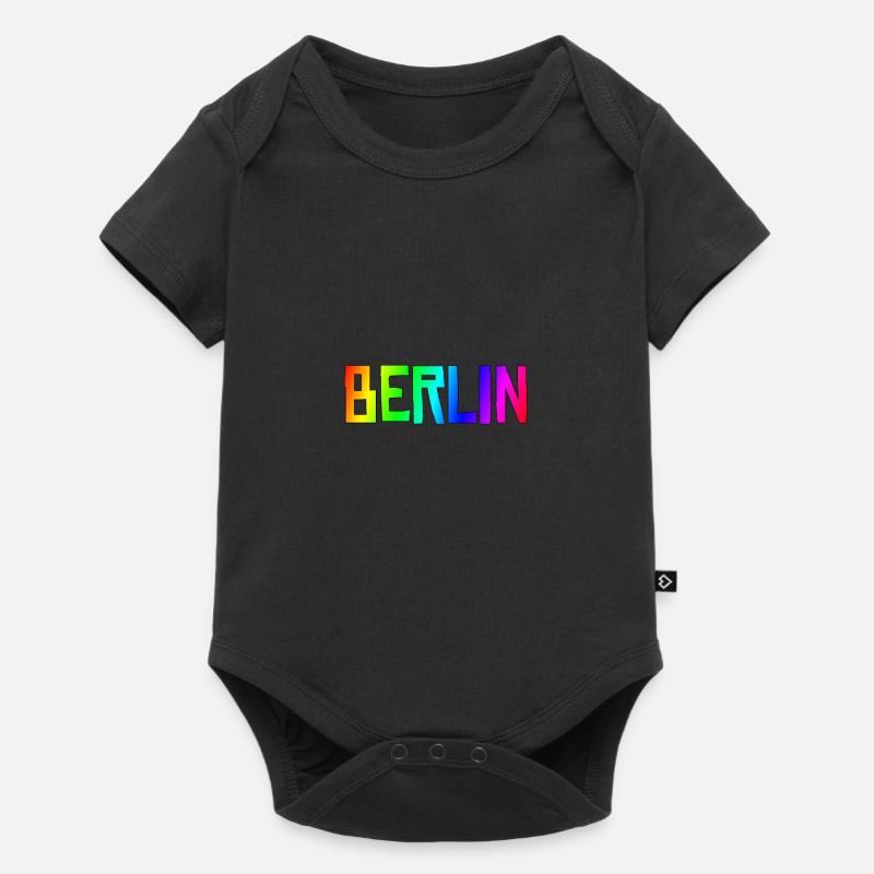 Berlin - Baby Premium Kurzarmbody - Schwarz