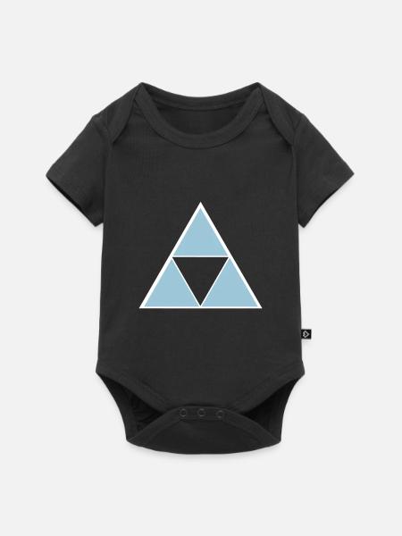 Hipster Triangle - Baby Premium Kurzarmbody - Schwarz