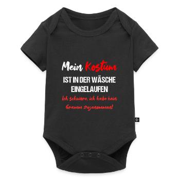 Mein Kostüm Ist In Der Wäsche Eingelaufen - Baby Premium Kurzarmbody - Schwarz - Vorne