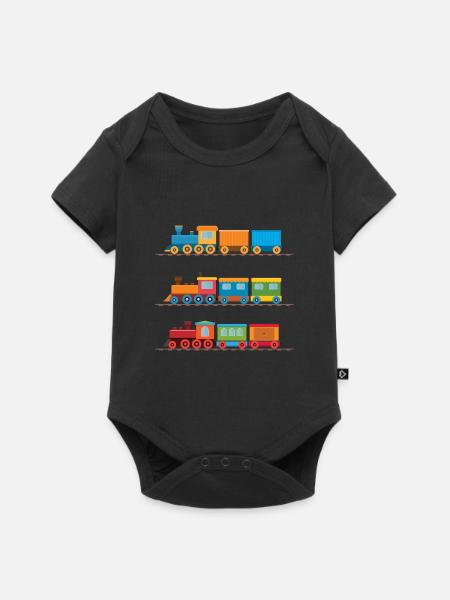 train - Baby Premium short-sleeve bodysuit - black