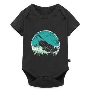 Lawn Mower Lawn Mowing Garden Gardener - Baby Premium short-sleeve bodysuit - black - Front