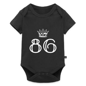 86 Couronne numérique - Body à manches courtes Premium Bébé - noir - Devant