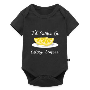 Lemons Citrus Fruits Lemonade Funny Quote - Baby Premium short-sleeve bodysuit - black - Front