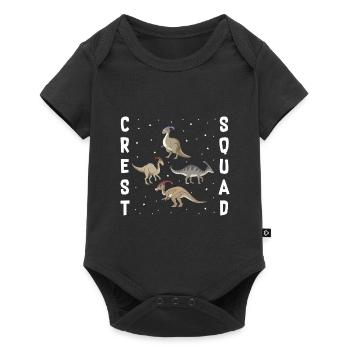 Parasaurolophus for dinosaurs and fosil hunters - Baby Premium short-sleeve bodysuit - black - Front