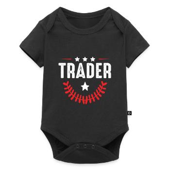 Trader Beruf - Baby Premium Kurzarmbody - Schwarz - Vorne