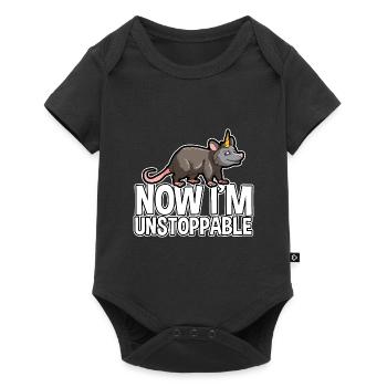 Opossum Spruch für Tierliebhaber und Possum - Baby Premium Kurzarmbody - Schwarz - Vorne