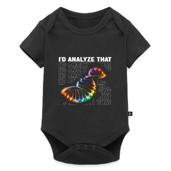 Forensische Kriminologie und Tatort-Ermittler - Baby Premium Kurzarmbody - Schwarz - Vorne