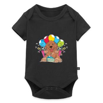 Dogs Pet Birthday Gift Cocker Spaniel - Baby Premium short-sleeve bodysuit - black - Front