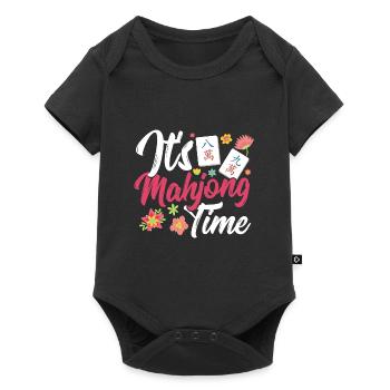 Cadeau pour les fans de Mahjong - Body à manches courtes Premium Bébé - noir - Devant