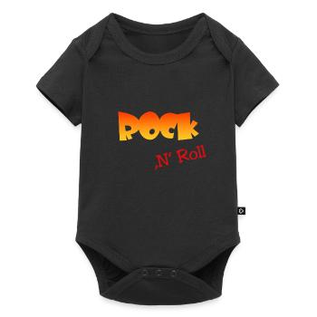 Rock n Roll - Baby Premium Kurzarmbody - Schwarz - Vorne