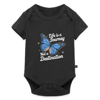 Butterfly Monarch Butterfly Colorful Butterflies - Baby Premium short-sleeve bodysuit - black - Front