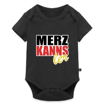 Merz kanns - Kanzler - Kanzlerkandidat - Baby Premium Kurzarmbody - Schwarz - Vorne