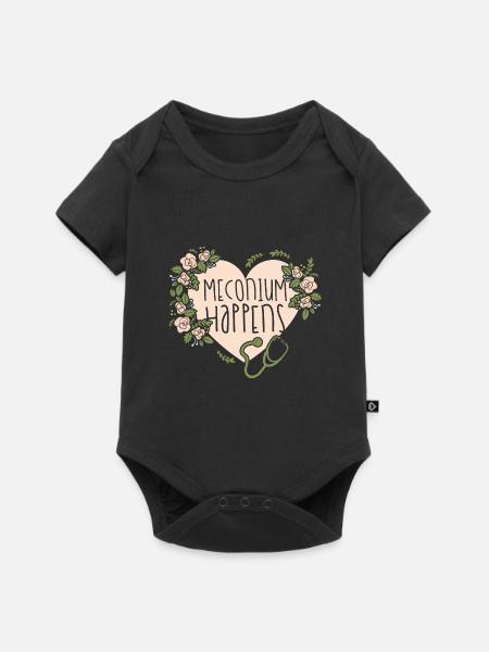Sage-femme obstétricien - Body à manches courtes Premium Bébé - noir