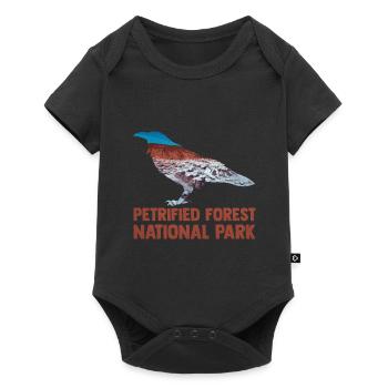 USA Amerika Nationalpark - Baby Premium Kurzarmbody - Schwarz - Vorne