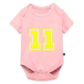11 Number symbol - Baby Premium short-sleeve bodysuit - rose - Front