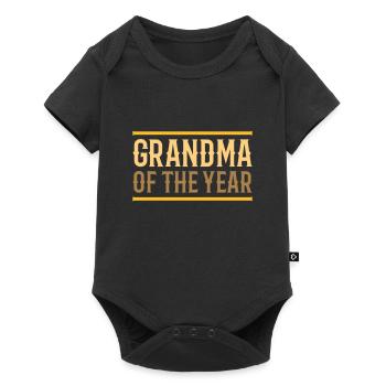 Grandma of the year (lines) - Baby Premium short-sleeve bodysuit - black - Front