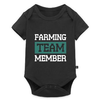 Farming Team - Baby Premium Kurzarmbody - Schwarz - Vorne