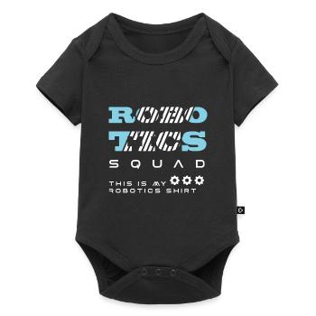 Robotics Squad Mechanic Engineering Roboter - Baby Premium Kurzarmbody - Schwarz - Vorne