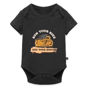 Motorcycle Cool Saying - Baby Premium short-sleeve bodysuit - black - Front
