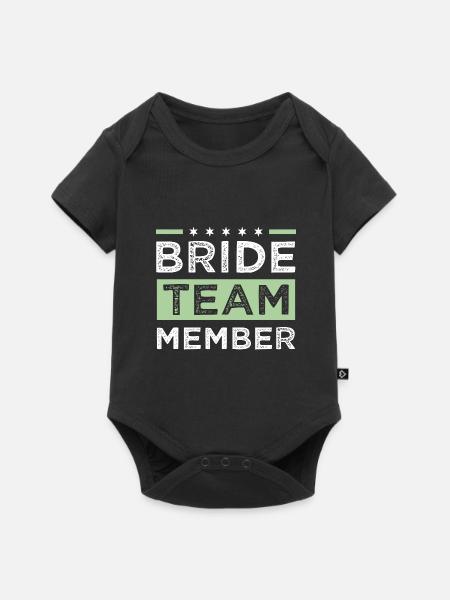 Bride Team - Baby Premium Kurzarmbody - Schwarz