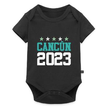 Cancun 2023 - Body à manches courtes Premium Bébé - noir - Devant