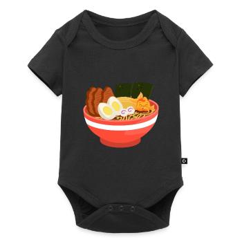 Goldfish and Ramen Bowl Japanese Food - Baby Premium short-sleeve bodysuit - black - Front
