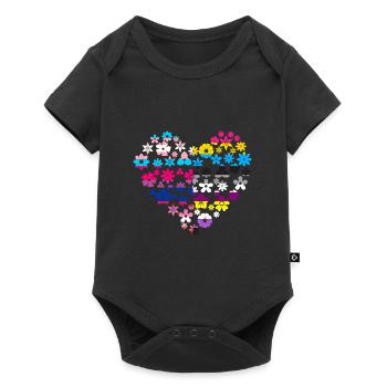 Trans Pansexual Lgbt Lesbisch Bisexual - Baby Premium Kurzarmbody - Schwarz - Vorne