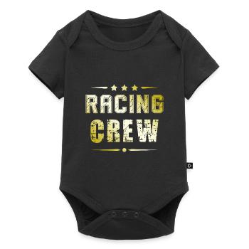 Racing Crew - Baby Premium Kurzarmbody - Schwarz - Vorne