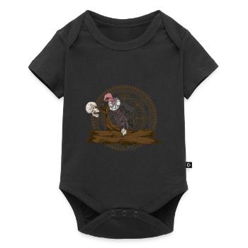Scavengers Skull Bird of Prey Gift Vulture - Baby Premium short-sleeve bodysuit - black - Front