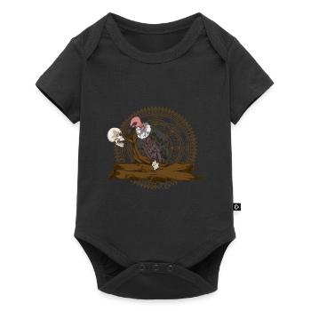 Bird of Prey Skull Skull Scavenger Gift Vulture - Baby Premium short-sleeve bodysuit - black - Front